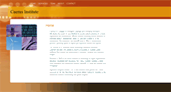Desktop Screenshot of caerusinstitute.com